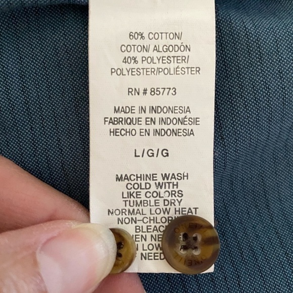 O’NEILL Blue Hawaiian Surf Short Sleeve Collared Shirt Men L Large Standard Fit - Picture 5 of 6